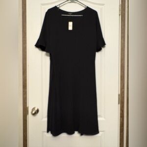 Talbots Classic Black Short Sleeve Dress NWT